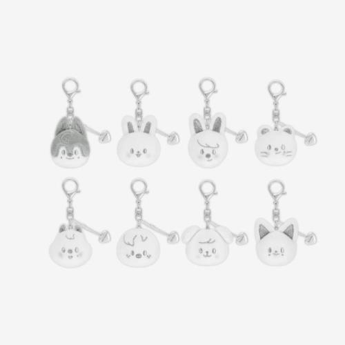 [PRE-ORDER] Stray Kids [dominATE : celebrATE] Merch (SKZOO FACE KEYRING SILVER Ver.)